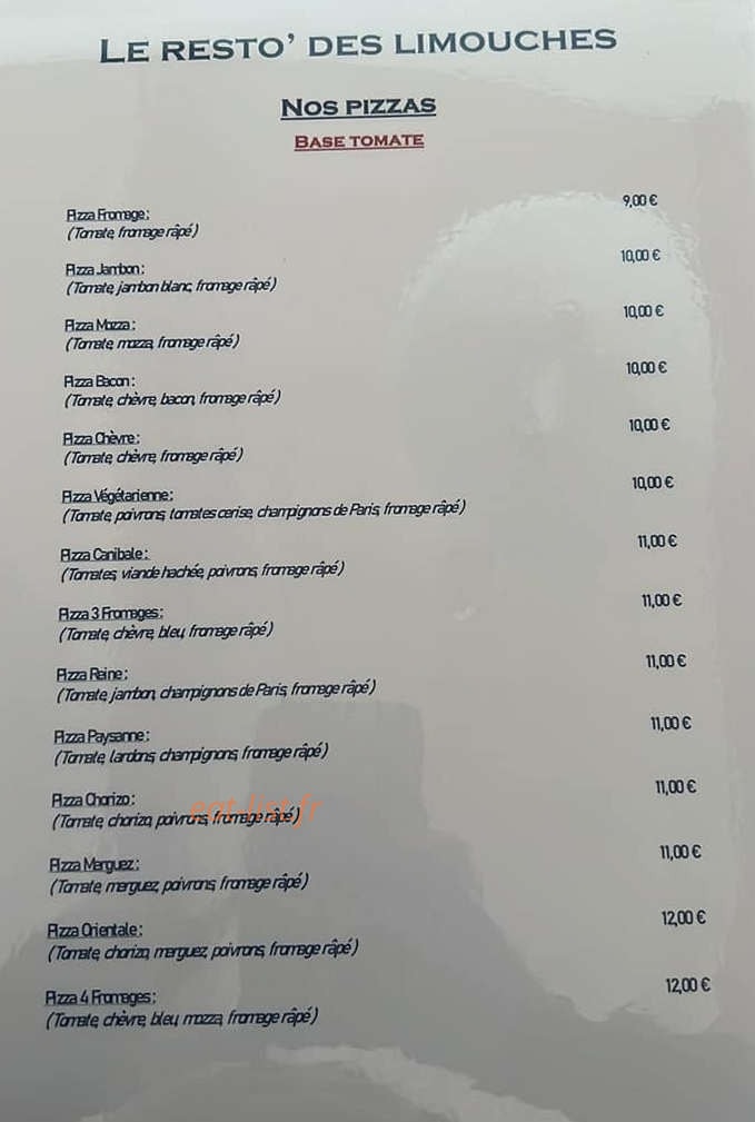 Le resto' des limouches — carte page 2