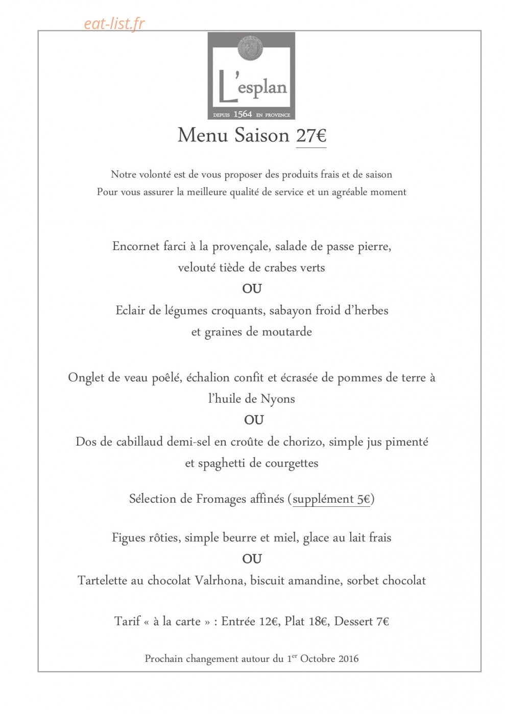 L'esplan — carte page 1