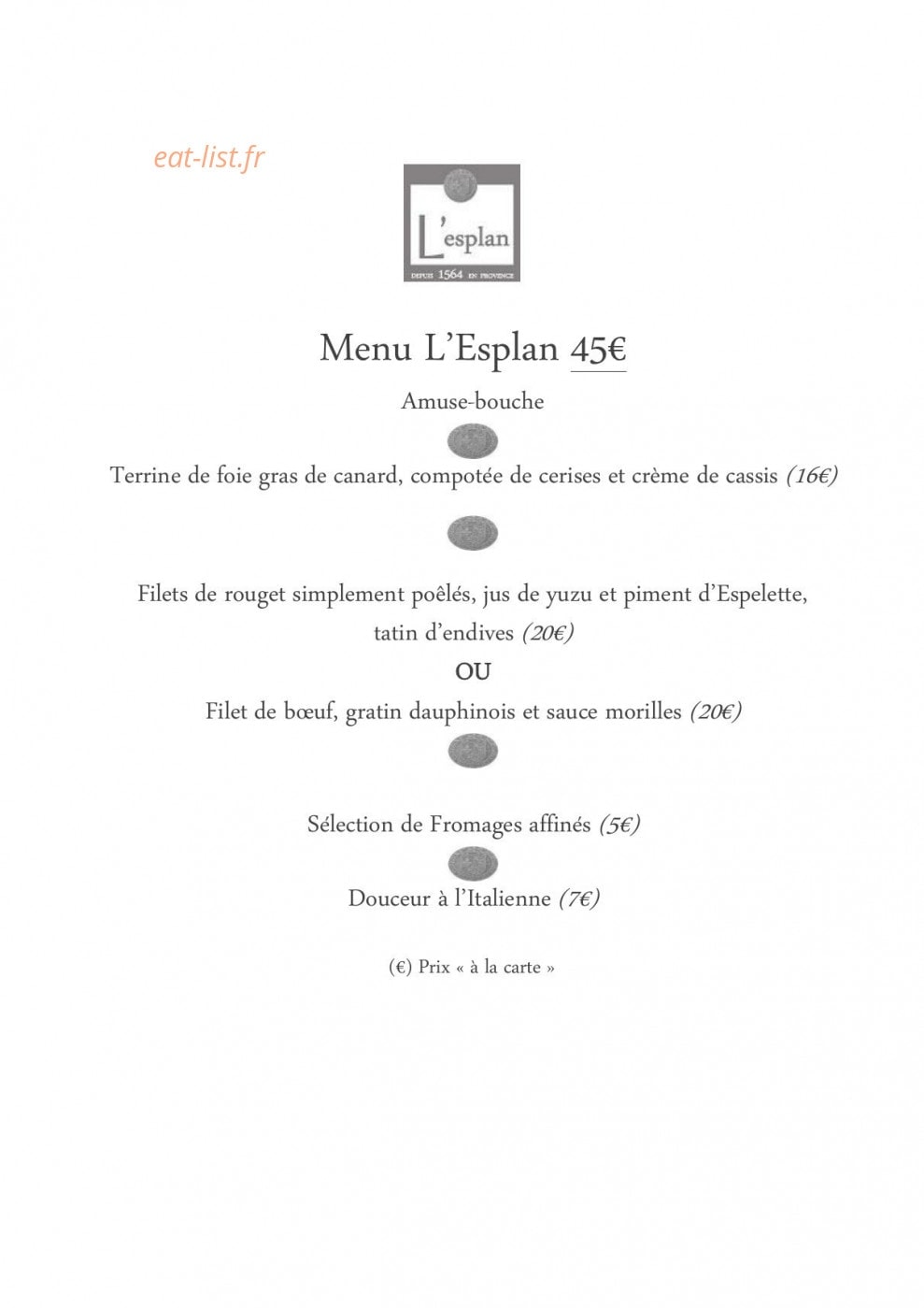 L'esplan — carte page 2