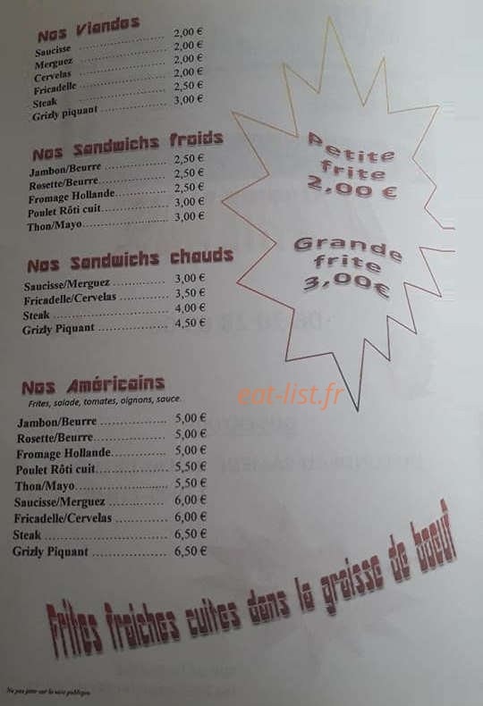 La Ch'tite Pause — carte page 2