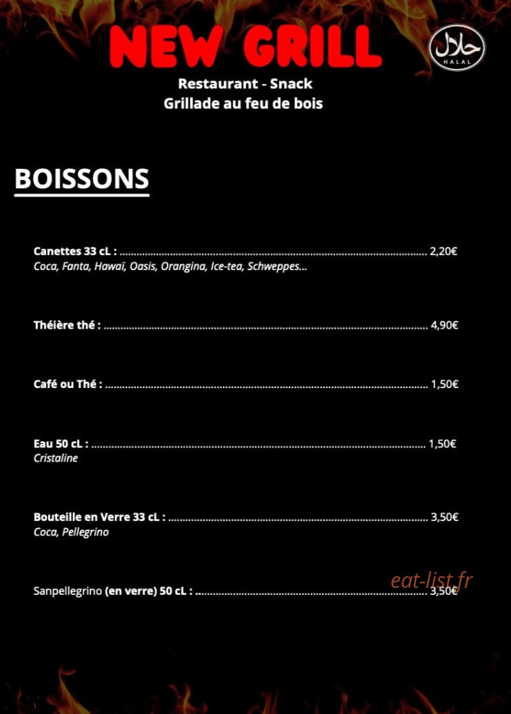 New Grill — carte page 8