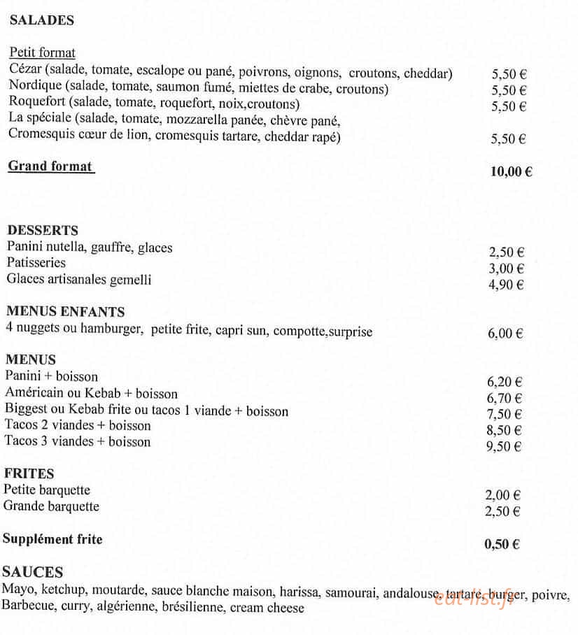 Pizzas Armand — carte page 3