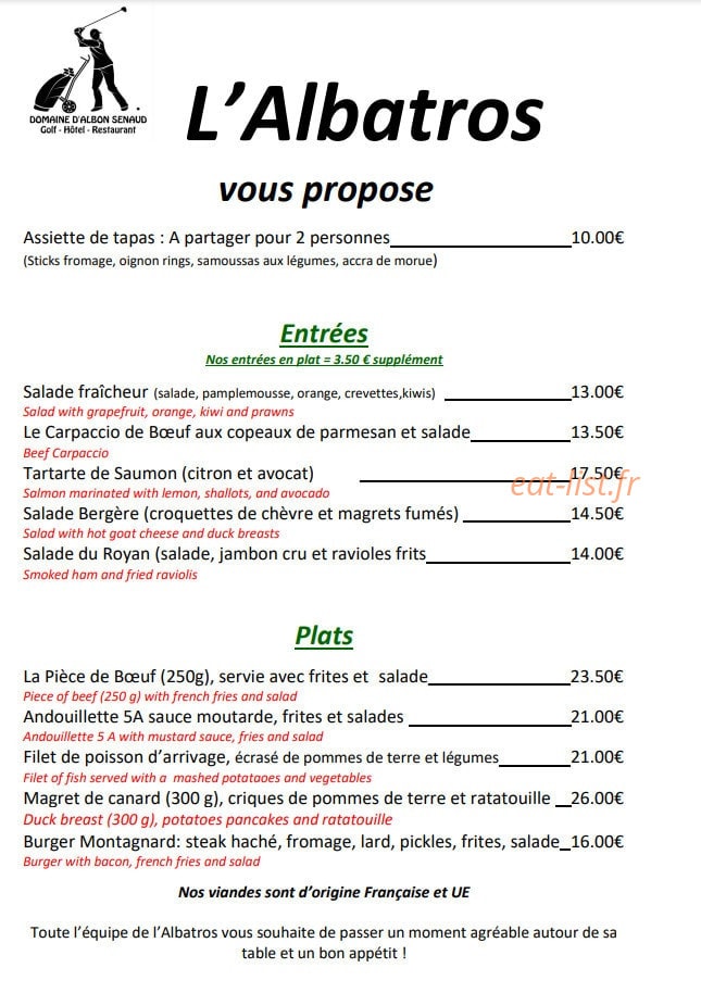 L'Albatros — carte page 7