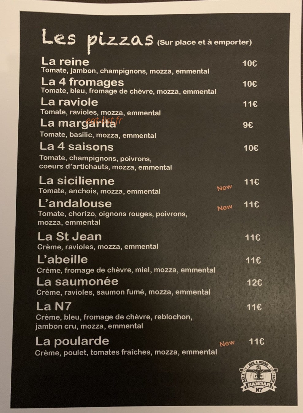 Le Hangar — carte page 1