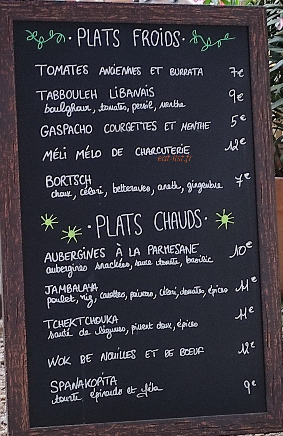 La Palapa — carte page 1