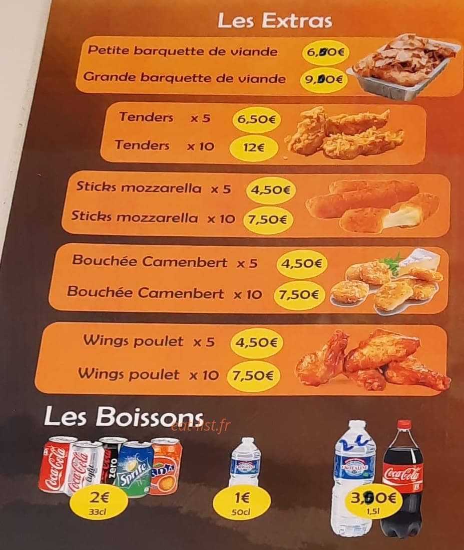 Sandwicherie de la Valloire — carte page 3