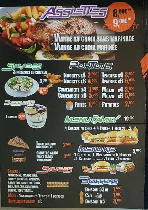 Deliss' Food — carte page 3