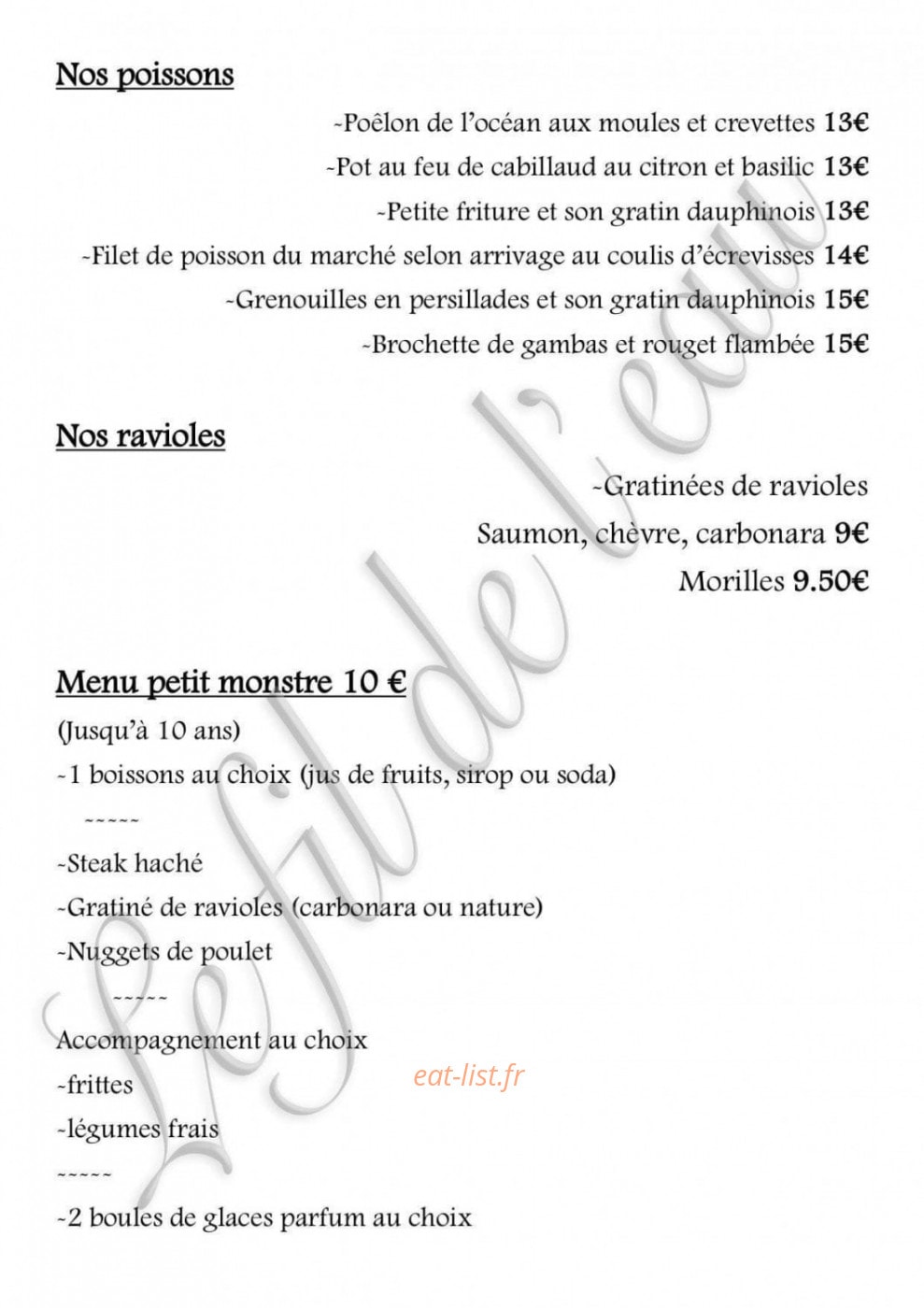 Le fil de l'eau — carte page 2