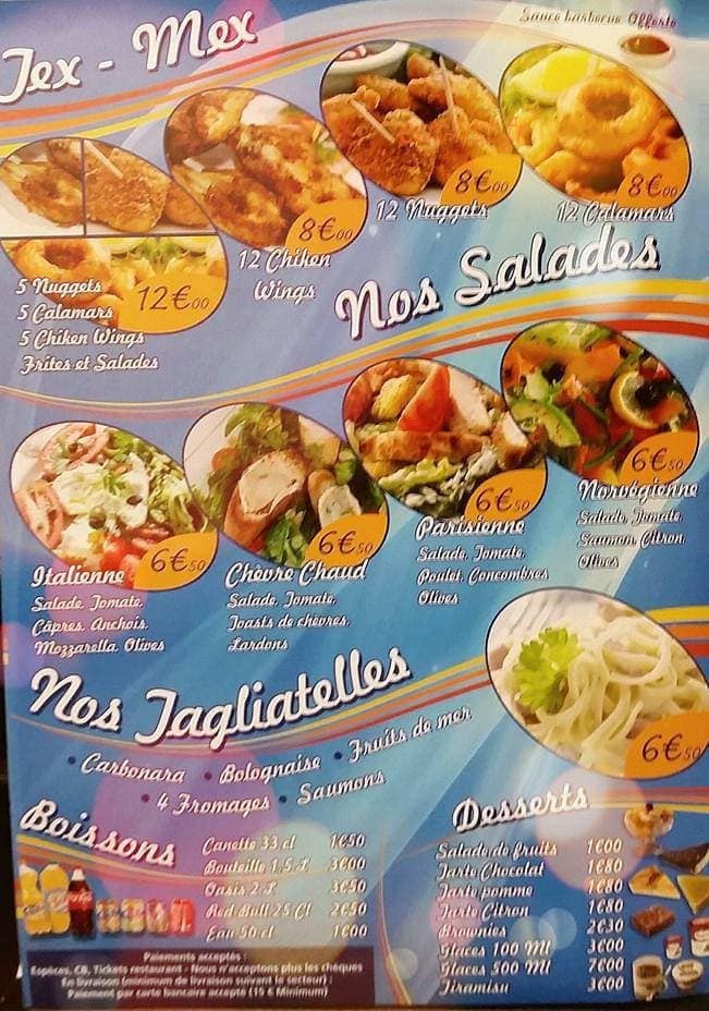 Top pizza — carte page 4