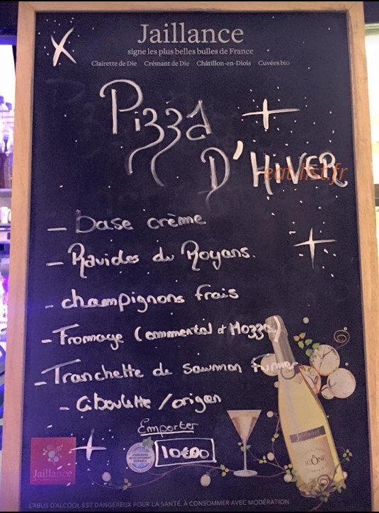Casa Pizzas — carte page 1