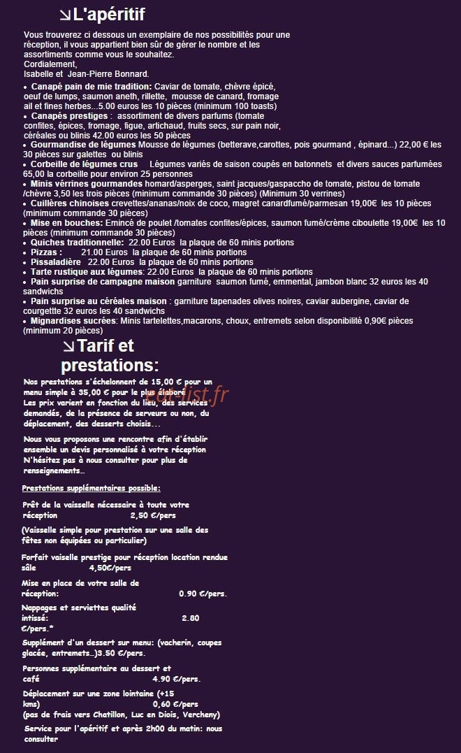 La Table de Commane — carte page 3