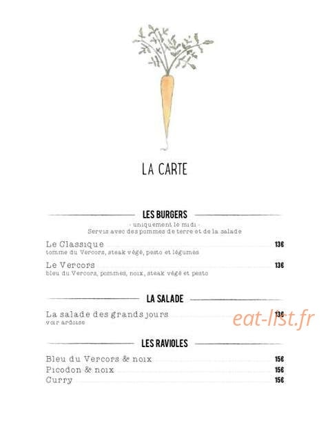 Les Petits Fourneaux — carte page 2