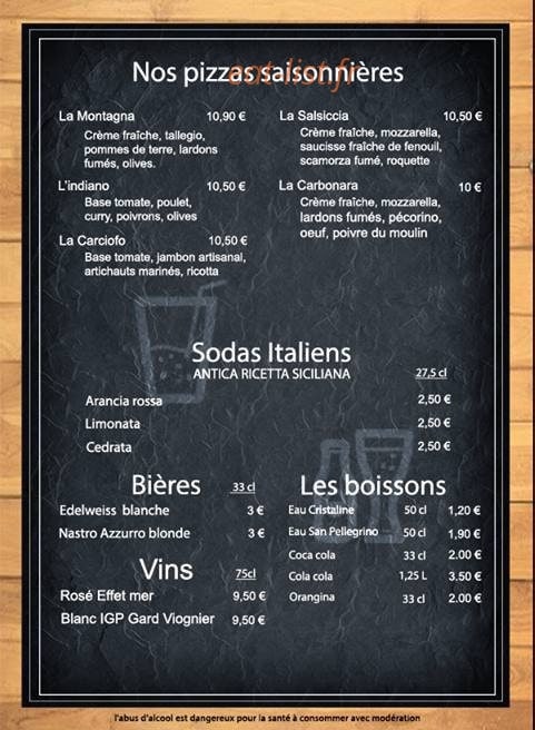 La pizz' a yan — carte page 4