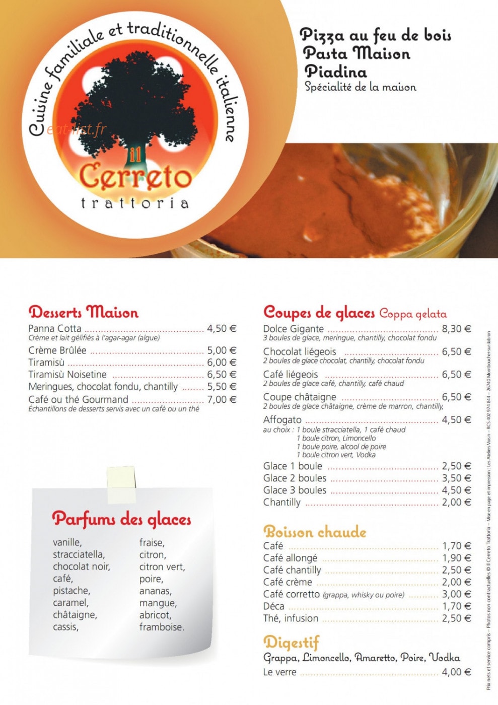 Trattoria Il Cerreto — carte page 4