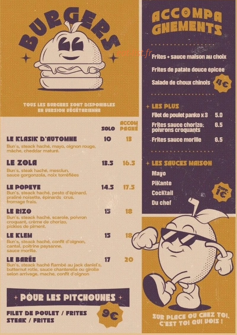 Chez Prune — carte page 1