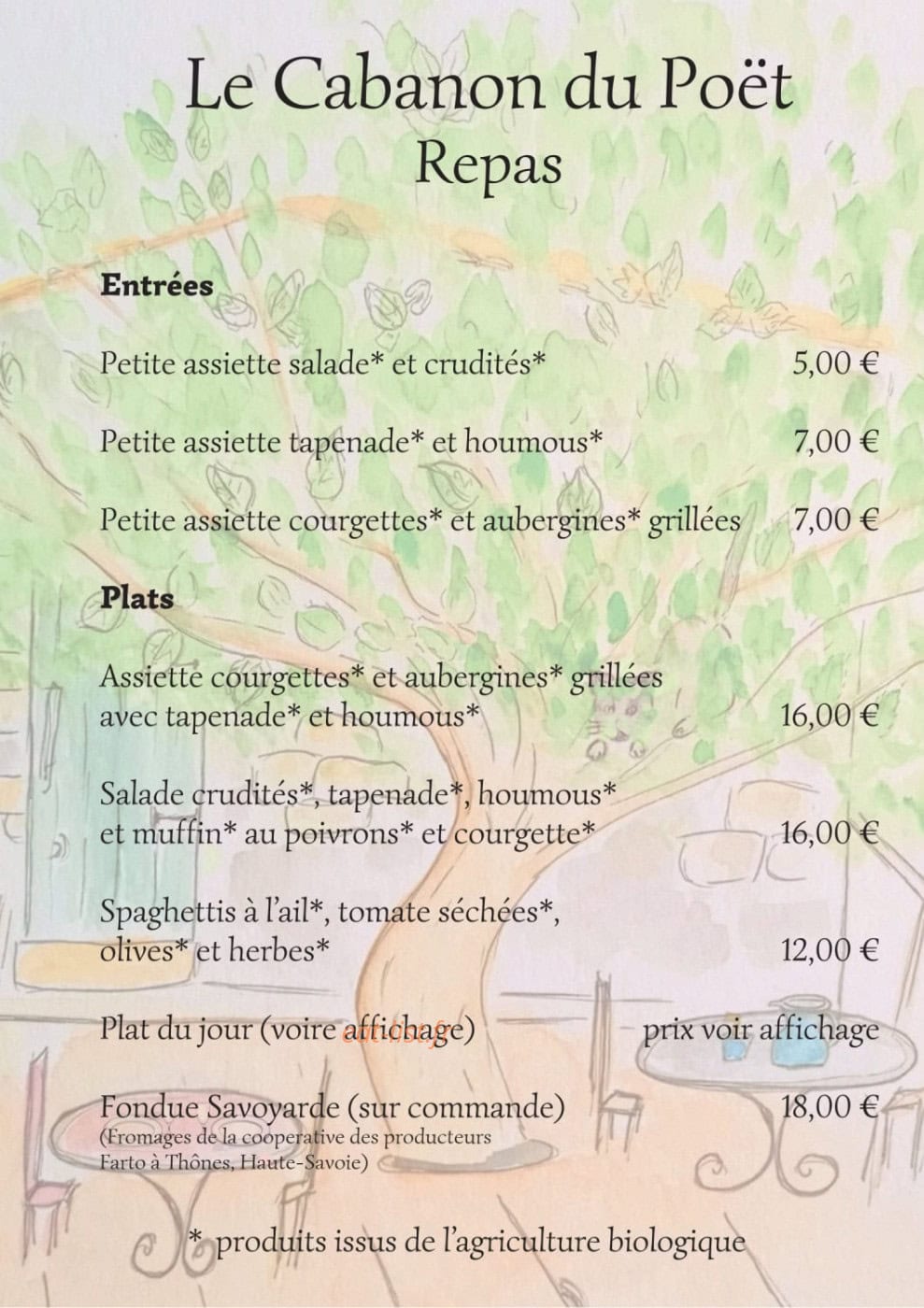 Le Cabanon du Poët — carte page 2