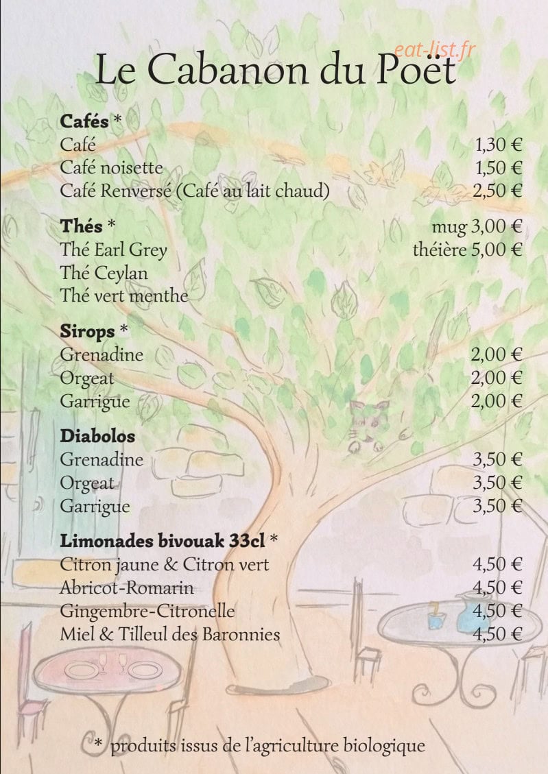 Le Cabanon du Poët — carte page 1