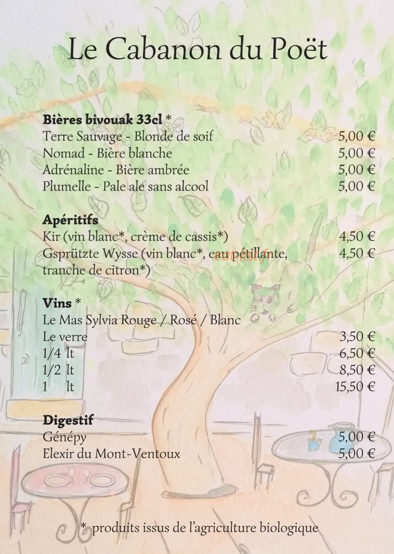 Le Cabanon du Poët — carte page 3