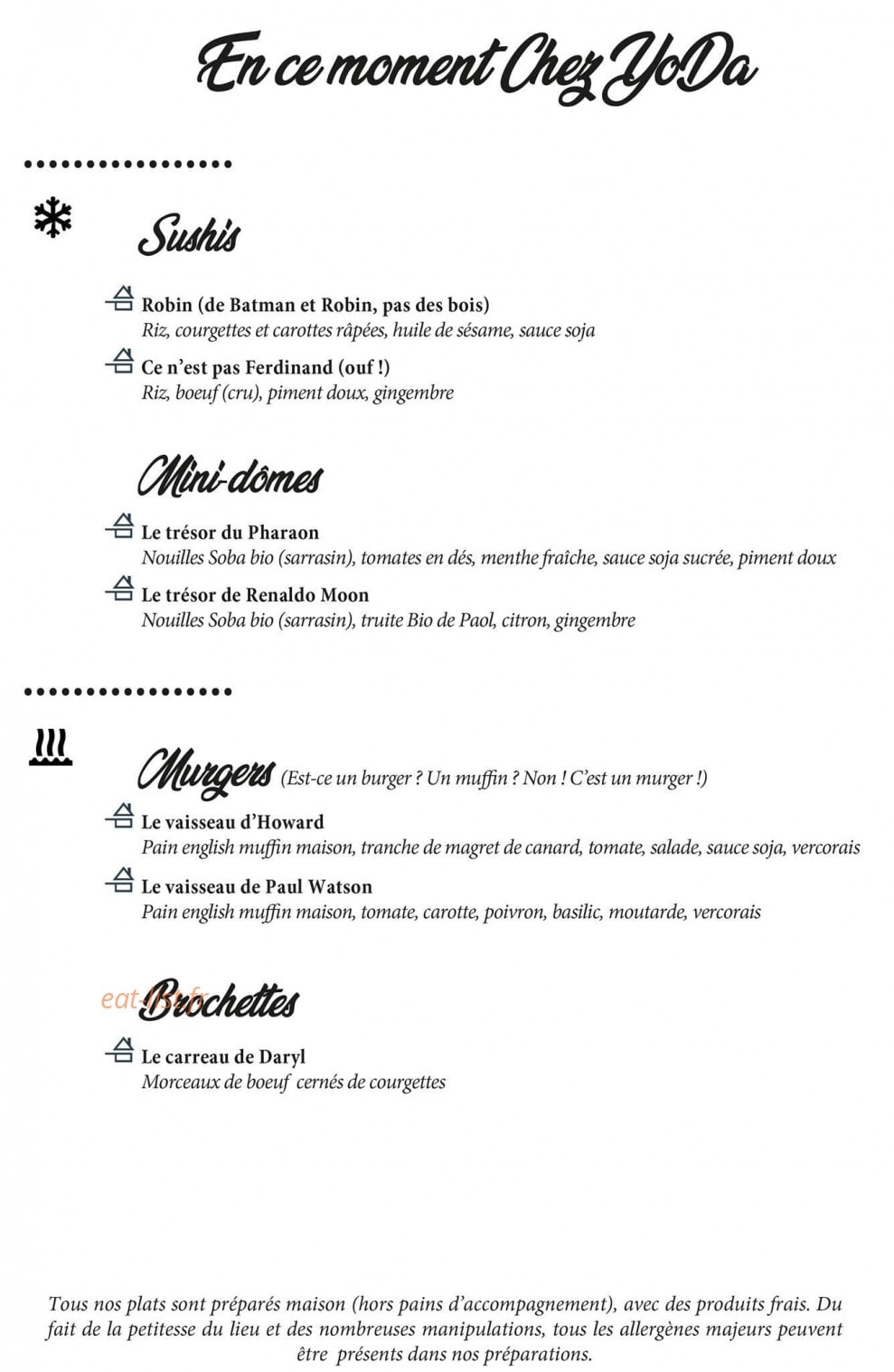 Chez YoDa — carte page 2