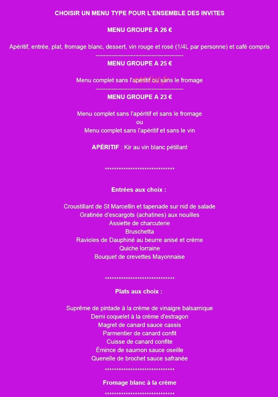 Aux 3 elfes — carte page 5