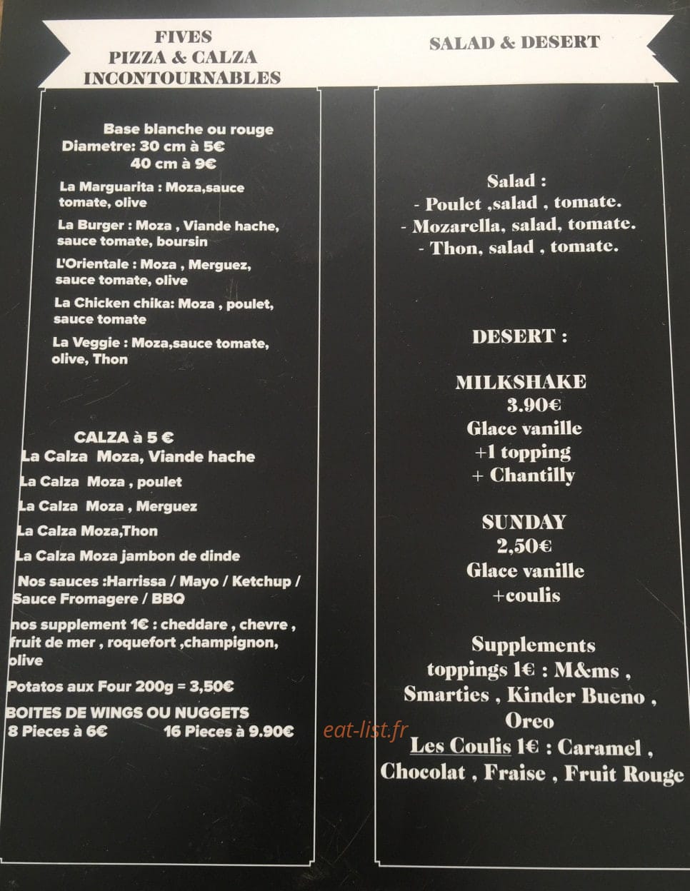 Eat & Share — carte page 2