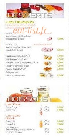 Esprit Sushi — carte page 9