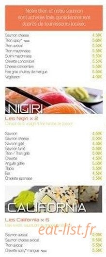 Esprit Sushi — carte page 5