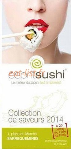 Esprit Sushi — carte page 1