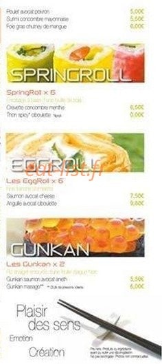 Esprit Sushi — carte page 6
