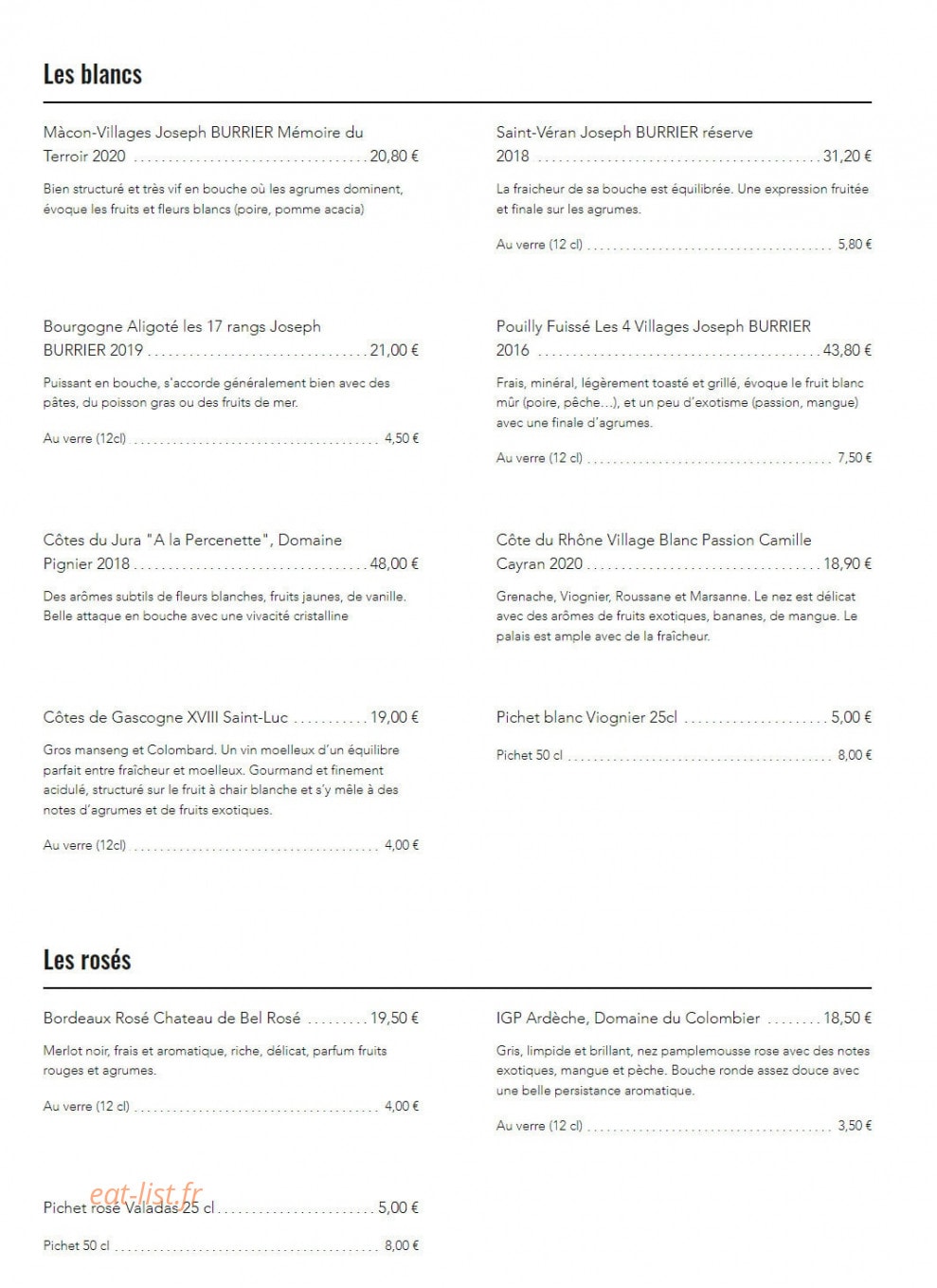 Green's — carte page 9