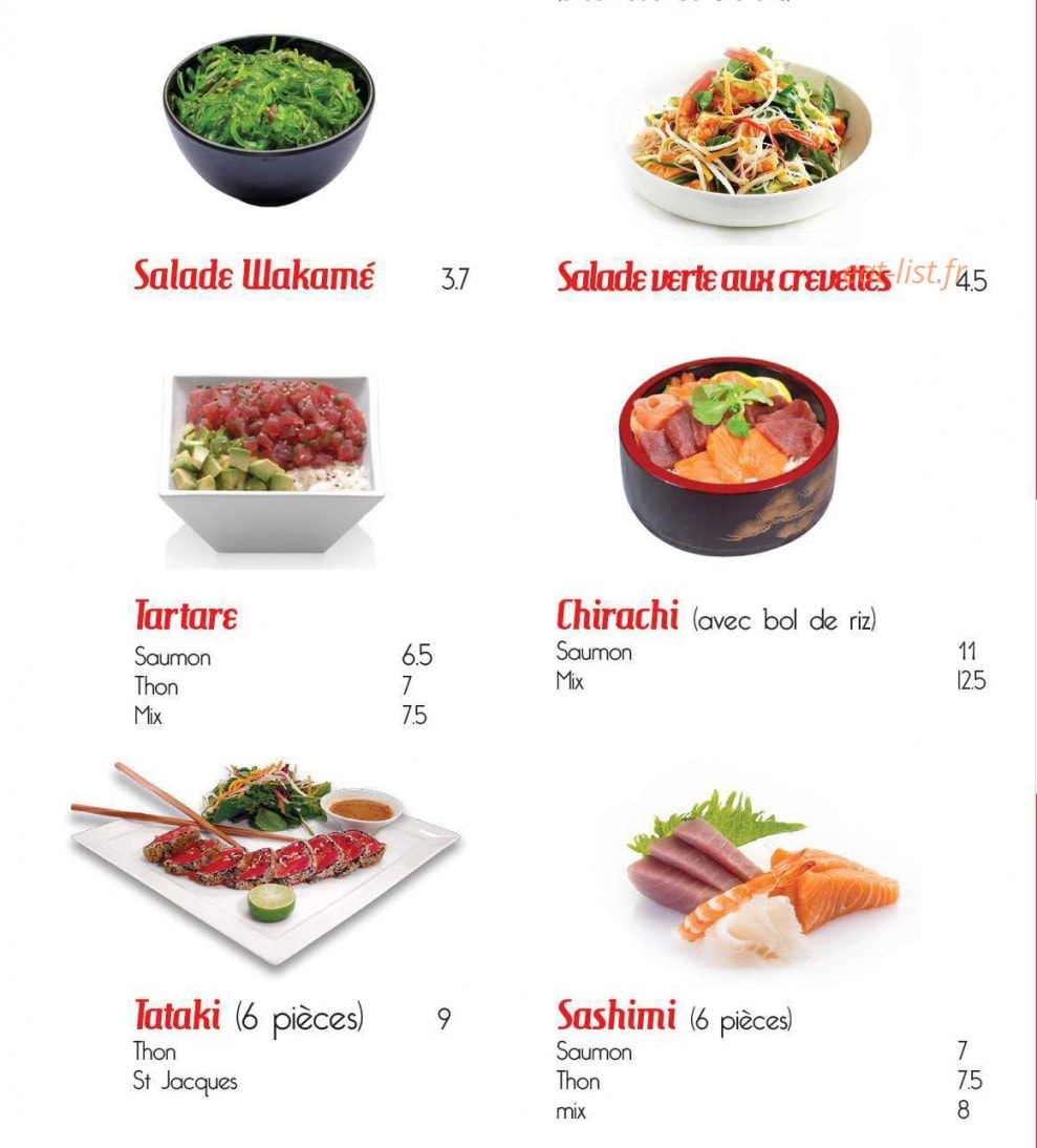 Hanotoky sushi — carte page 3