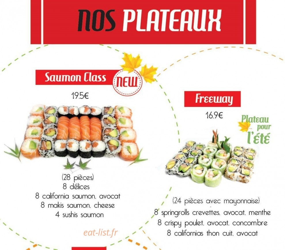 Hanotoky sushi — carte page 6