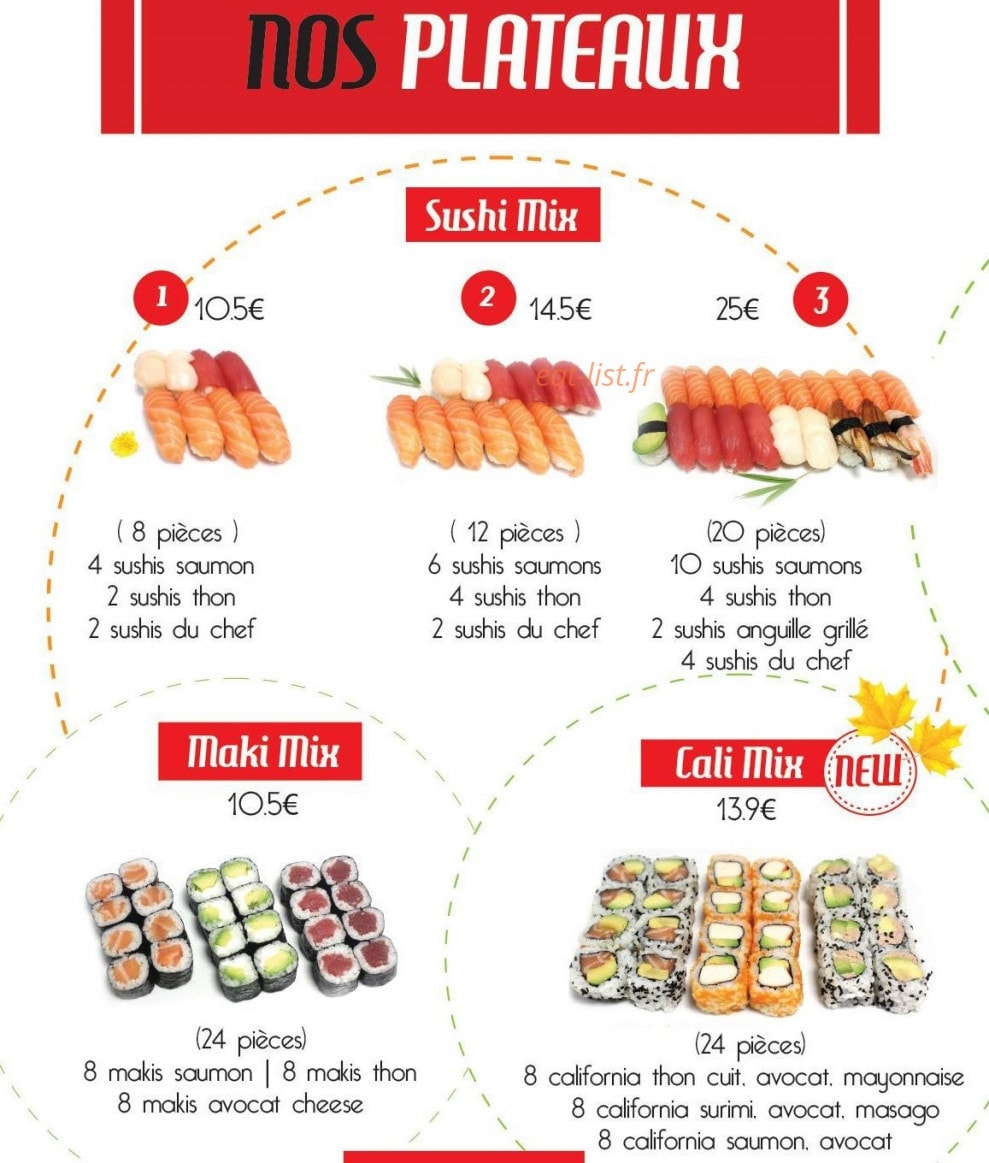 Hanotoky sushi — carte page 4