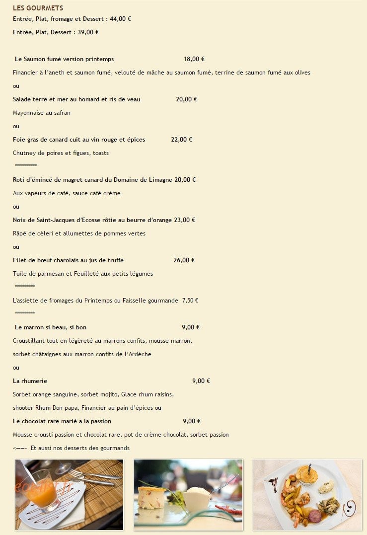 Hôtel le Printemps — carte page 1