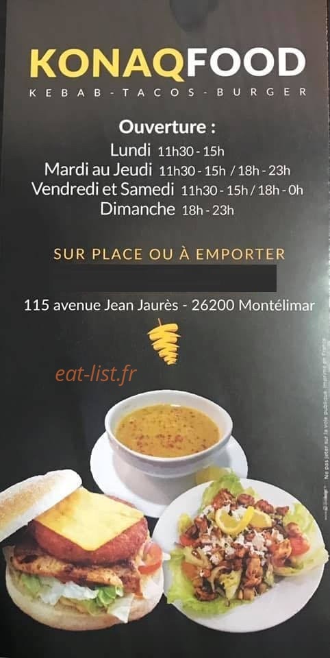 KonaqFood — carte page 1
