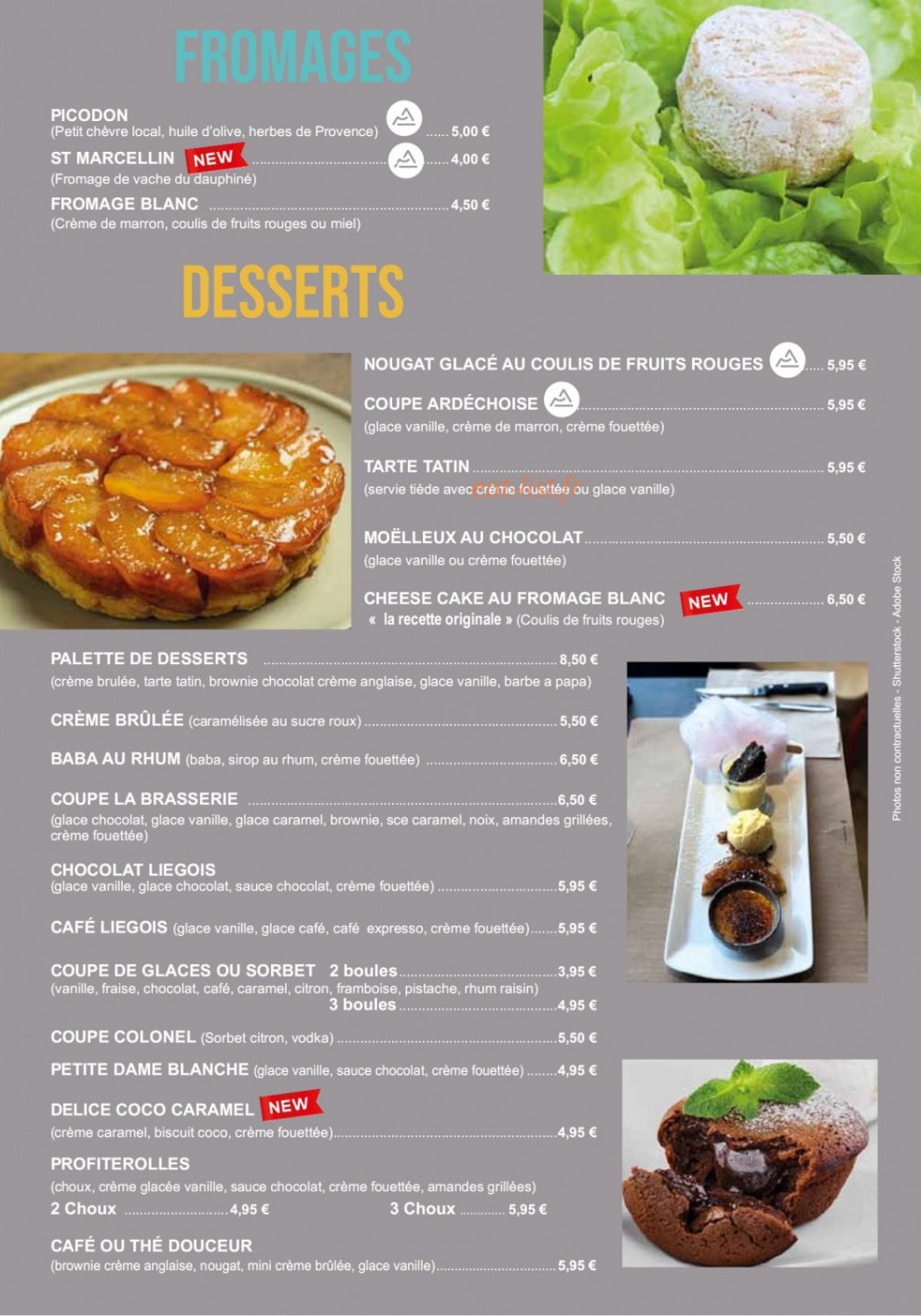 La Brasserie — carte page 11