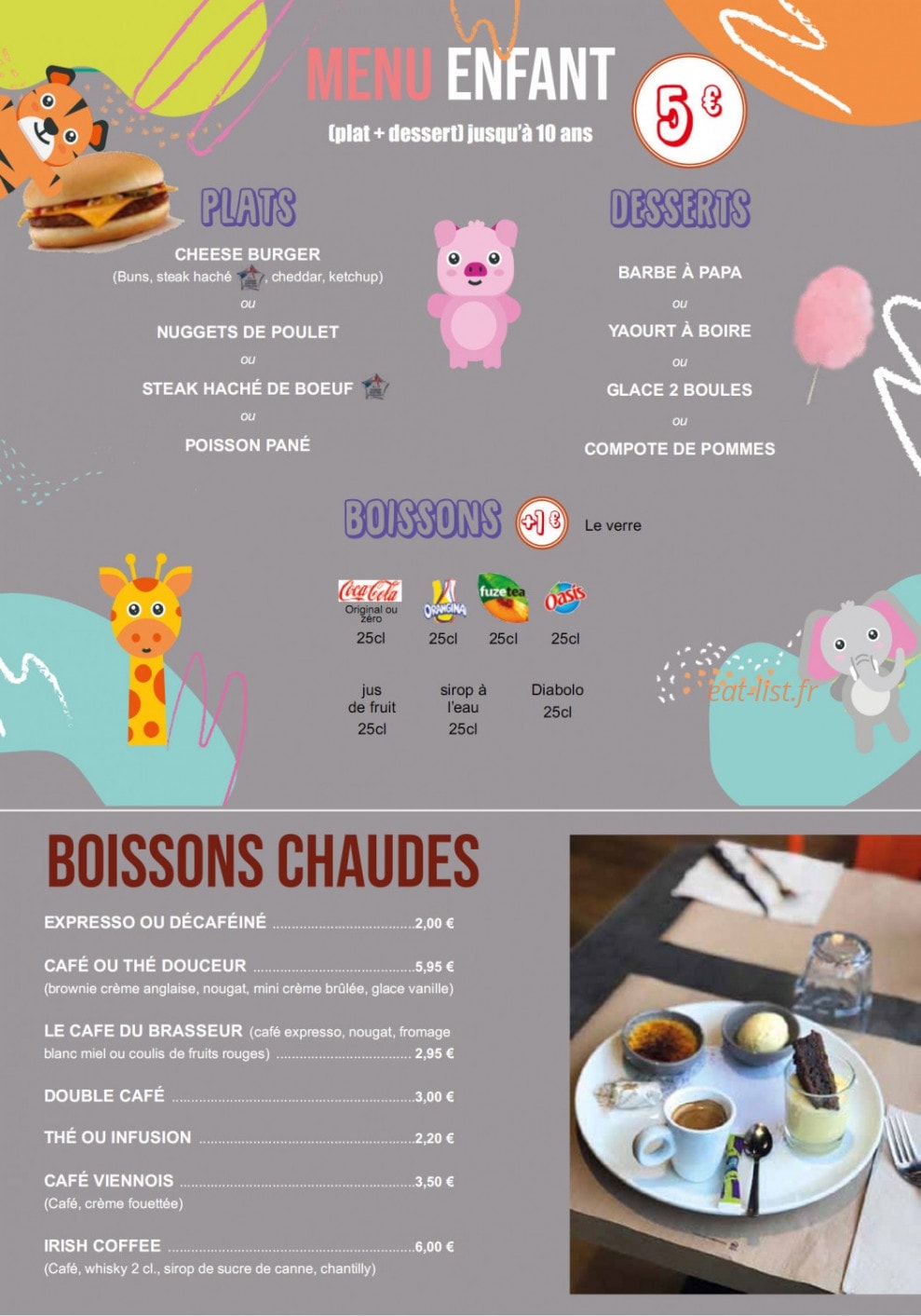 La Brasserie — carte page 10