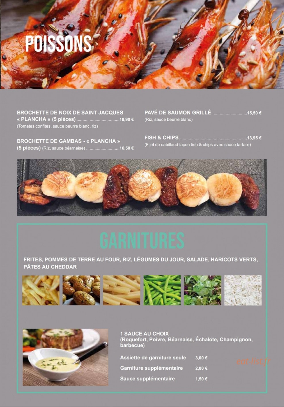 La Brasserie — carte page 7