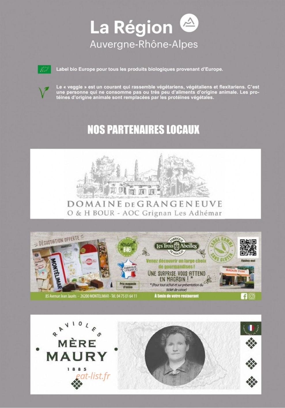La Brasserie — carte page 12