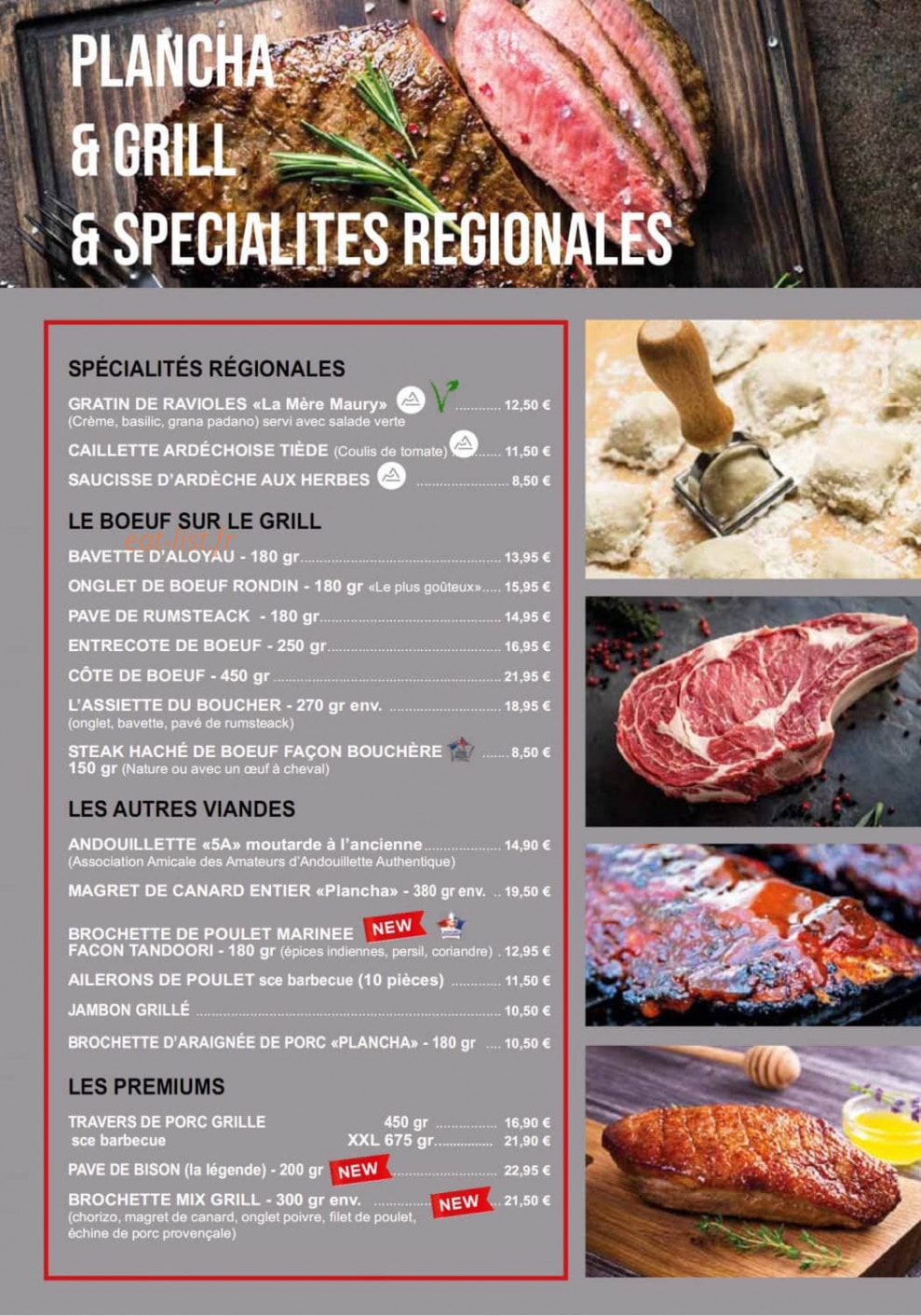 La Brasserie — carte page 6