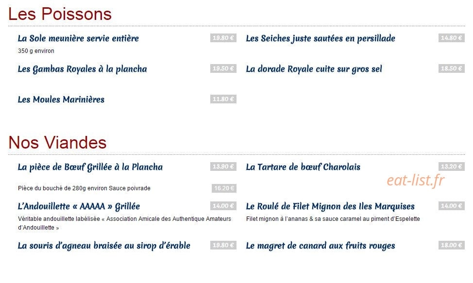 Le Café Des Allées — carte page 3