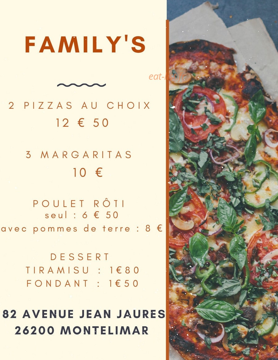 Le Family's — carte page 1
