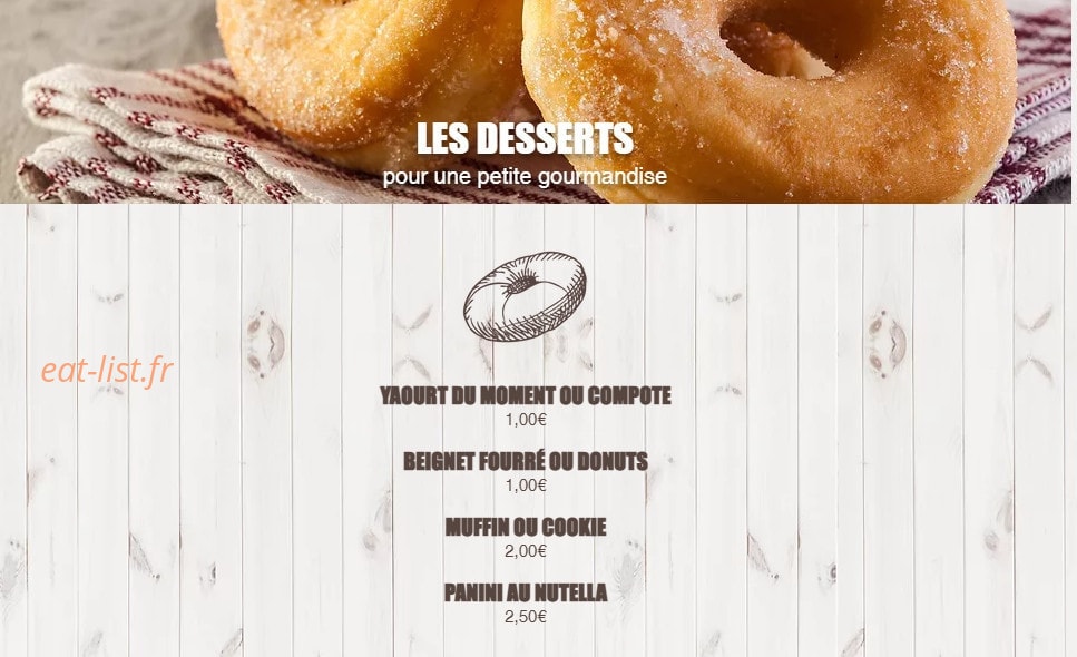 Le Miam Miam — carte page 4