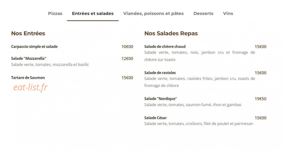 Le Tempo — carte page 2