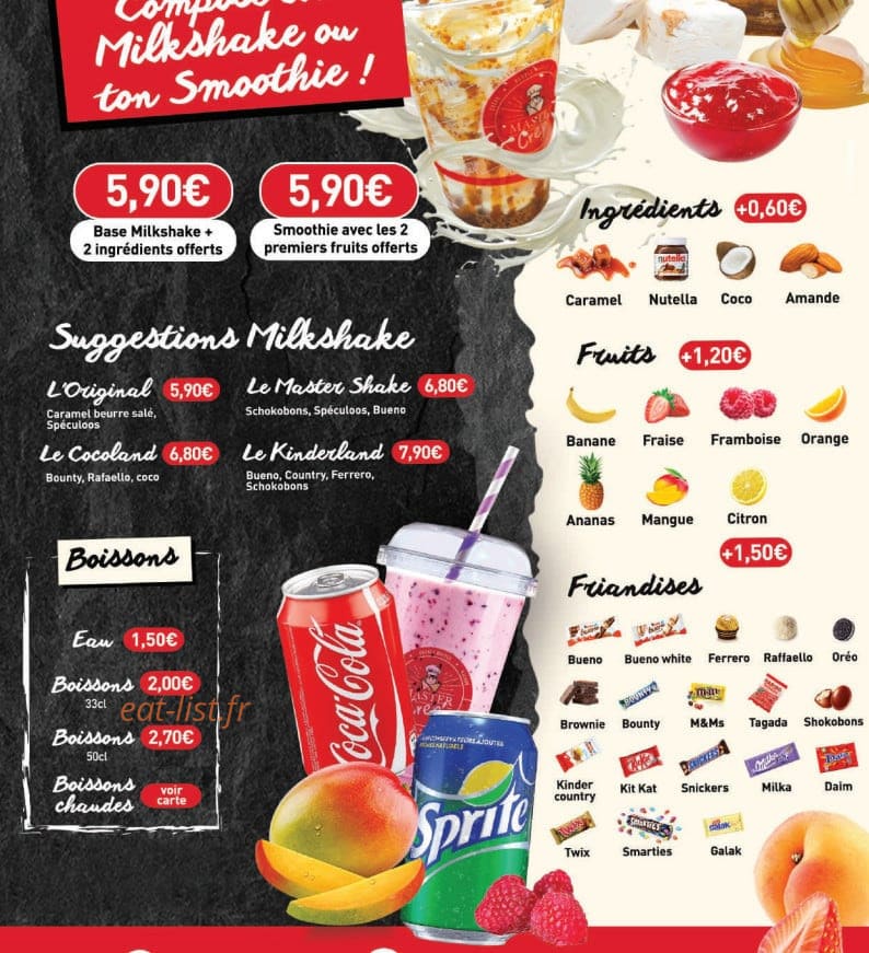 Master Crep' & Burger — carte page 5