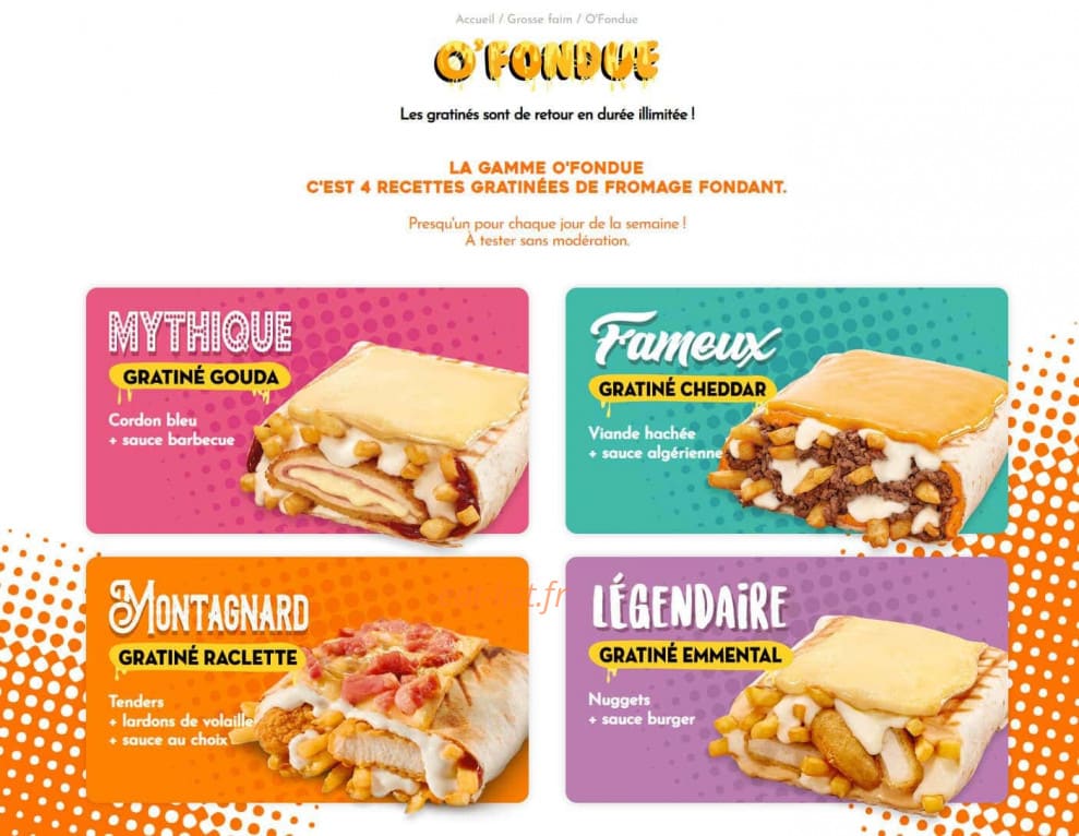 O'tacos — carte page 2