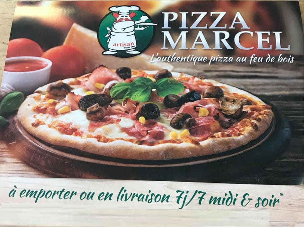 Pizza Marcel — carte page 1