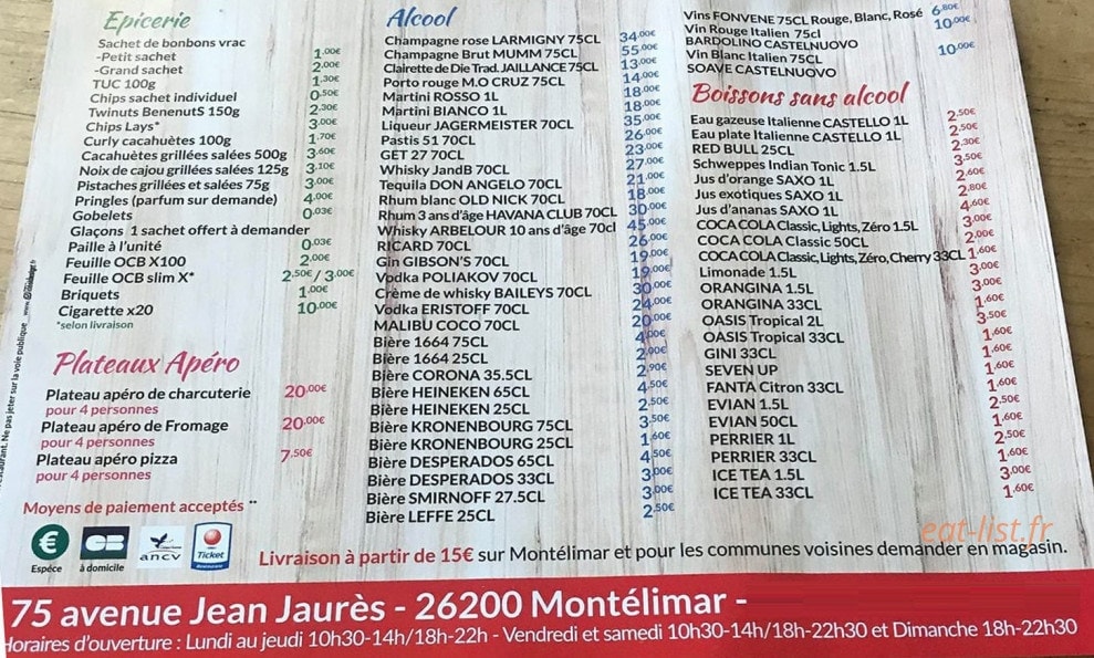 Pizza Marcel — carte page 3