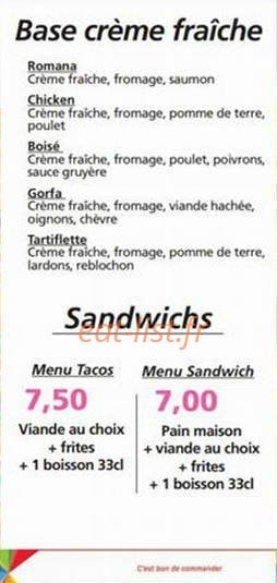 Pizza montelimar — carte page 4
