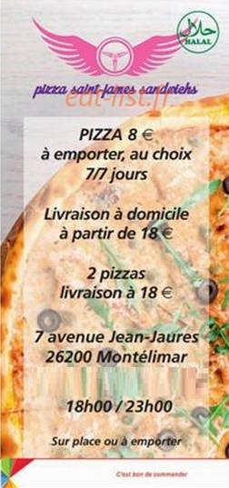 Pizza montelimar — carte page 1